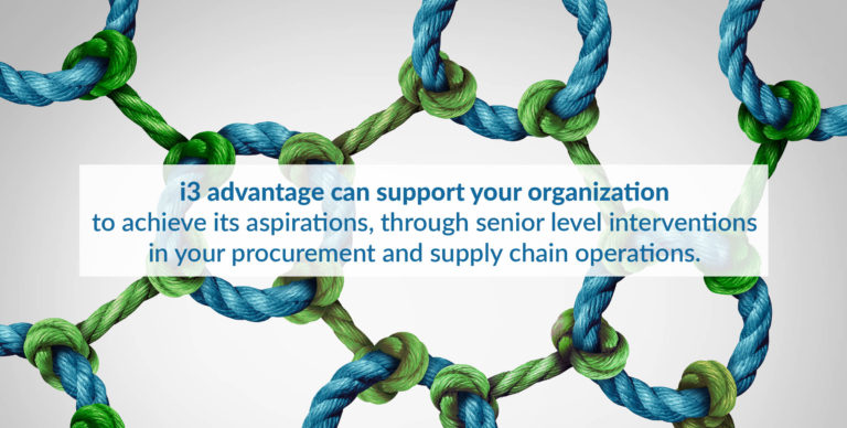 i3 advantage can support your organization through professional supply chain consulting services